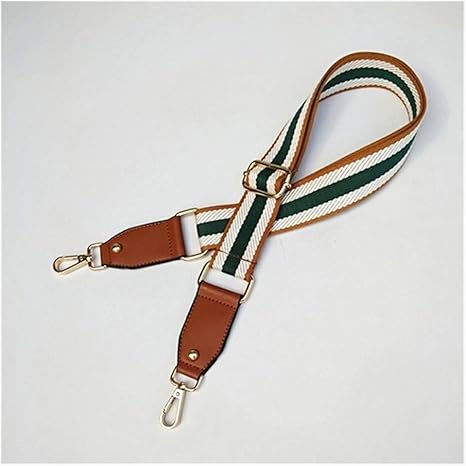 striped purse strap