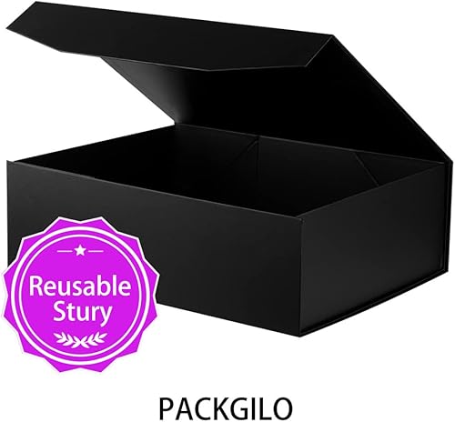 Vista 90 de 5 cajas de regalo de color oro rosa de 9.5 x 7 x 4 pulgadas con tapas para regalos, caja de regalo magnética, pequeñas cajas de regalo
