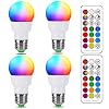 ILC RGB LED Light Bulb, Color Changing Light Bulb, 40W Equivalent, 450LM, 2700K Warm White 5W E26 Screw Base RGBW, Flood…