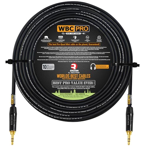 Cable Auxiliar Mini-Star-Quad Balanceado Ultra Flexible 30 pies