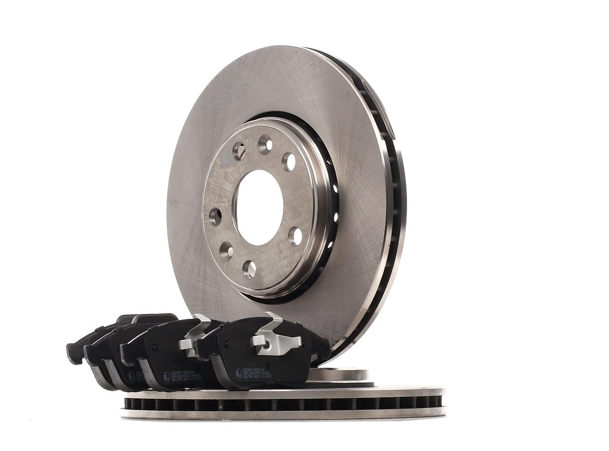 RIDEX 3405B1461 Juego para eje Kit de discos de freno y pastillas Delantero con clip de émbolo Compatible con RENAULT Megane 3 Grandtour KZ0/1