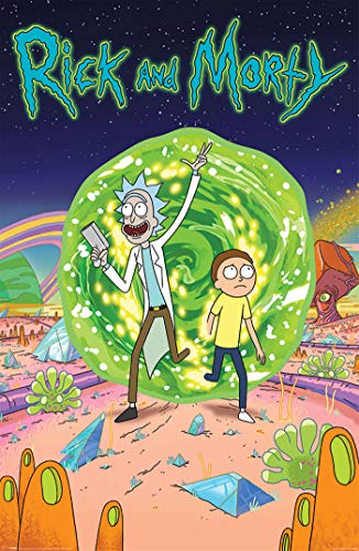 Theissen Rick and Morty Anime Póster Multi-Colour - Matte Frameless Gift 11 x 17 inch(28cm x...