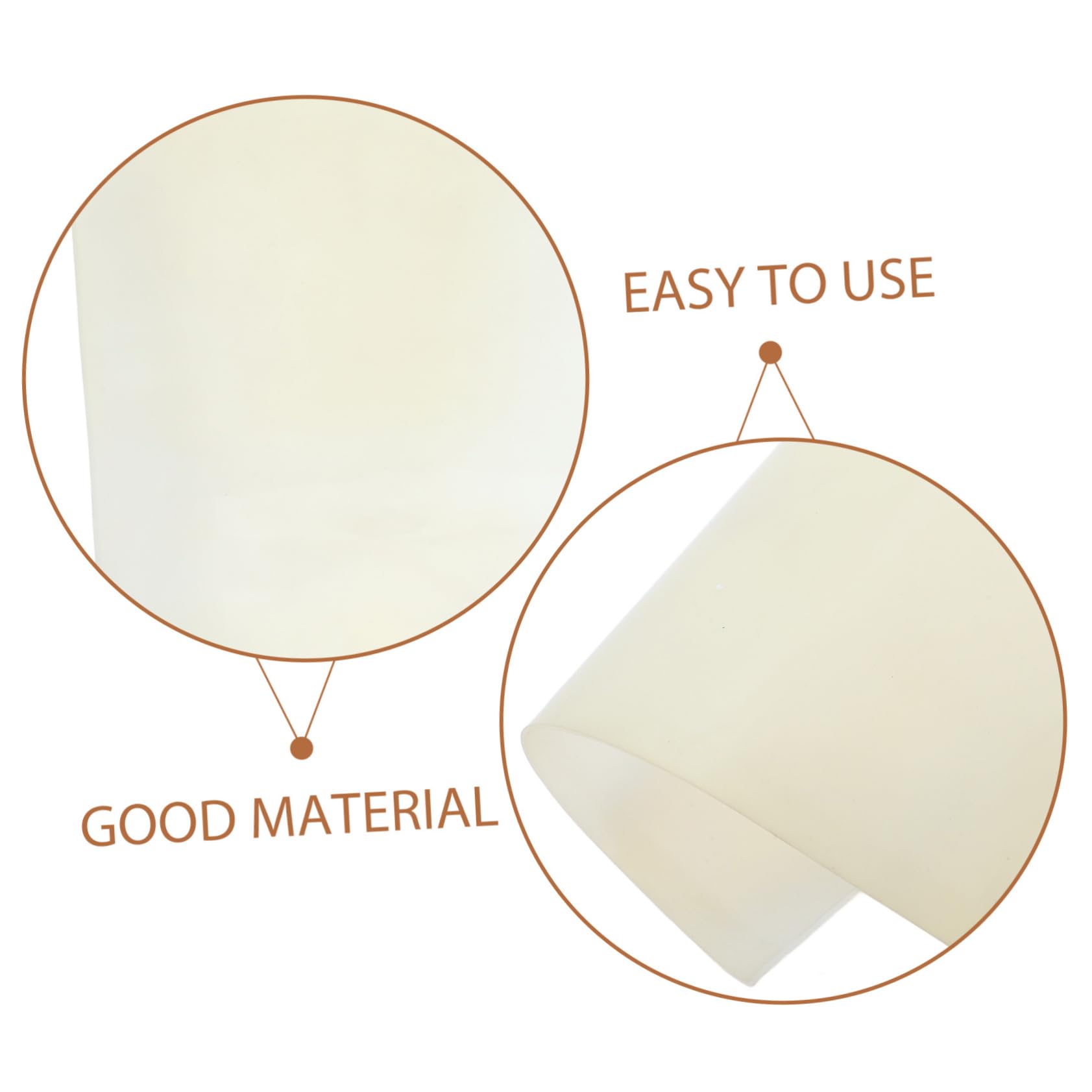 Zerodeko Hitzebeständige Silikonplatte für Selbstgemacht und Dichtungen Beige Robust Schockabsorbierend Zuverlässige Abdichtung für Mechanische Geräte