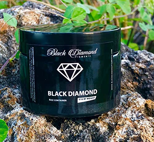 (51G/1.8Oz) "Black Diamond" Black Diamond Pigments® Multipurpose Diy Arts And Crafts Additive | Natural Bath Bombs, Resin Art, Paint, Epoxy, Soap, Nail Polish #TOP3