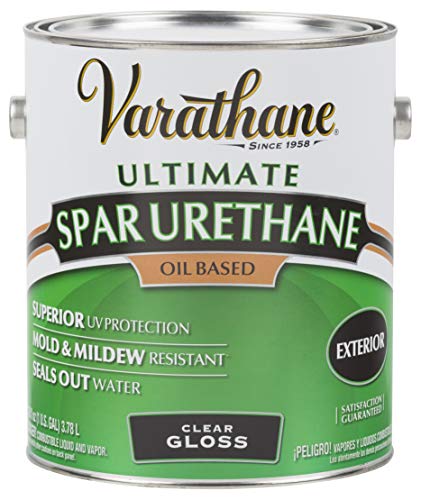 Rust-OLEUM 242179 Varathane Gallon Clear Gloss Exterior Prem...