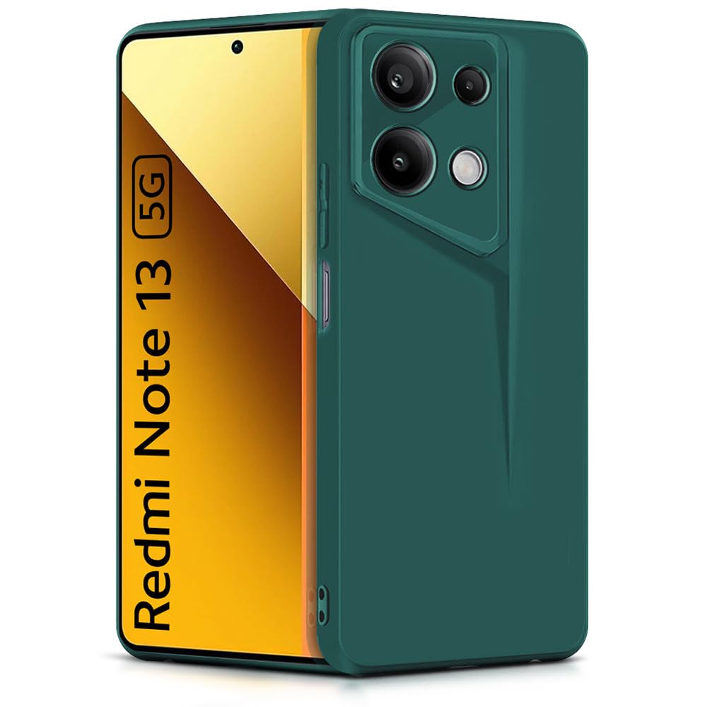WOW IMAGINE Slim Back Cover for Xiaomi Mi Redmi Note 13 5G | Blade Series Ultra Thin Case with Lightweight Design | Camera Protection | Soft Matte Silicone Flexible Mobile Case – Green WOW IMAGINE Slim Back Cover for Xiaomi Mi Redmi Note 13 5G | Blade Series Ultra Thin Case with Lightweight Design | Camera Protection | Soft Matte Silicone Flexible Mobile Case – Green