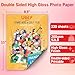 HARtwii 220 Sheets Double Side High Glossy Photo Paper 8.5x11 Inches 54lbs for Inkjet Printers and Dye Ink 200Gsm Suitable for Inkjet Printing Printer
