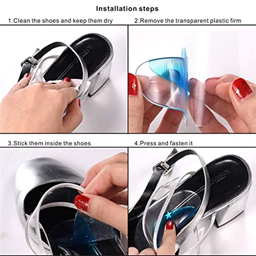 Image of Silicone Gel Orthopedic Arch Support Insoles for Flat Feet & Plantar Fasciitis - High Cushion Heel Pain Relief Pads for Men and Women, One Size Fits All
