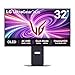 LG Ultragear™ OLED 32GS95UV-B Tela para PC para jogos de 32 polegadas - Painel OLED com resolução UHD, 4K (3840 x 2160), 0,03 ms GtG 240Hz, DisplayHDR™ TrueBlack400, DCI-P3 98,5%, AMD FreeSync Premium