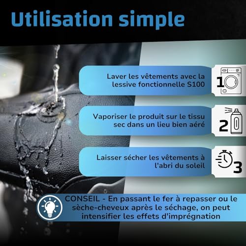 S100 Imperméabilisant Vêtements Moto Dr. Wack Spray 300 ml - 3