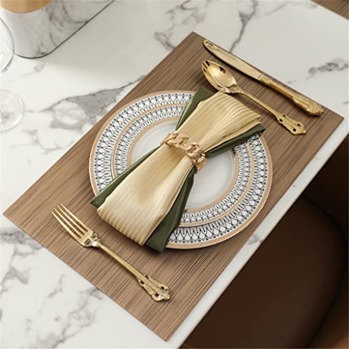 Sets de table en cuir western antidérapants et faciles à laver - 3