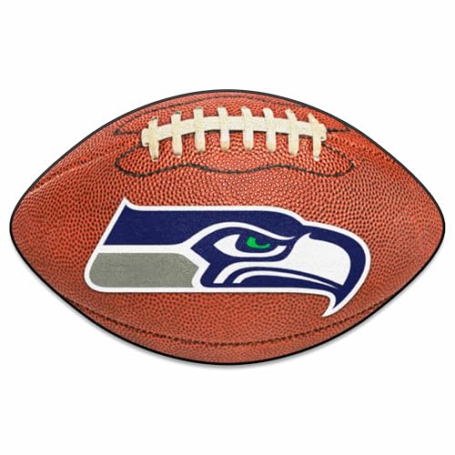 FANMATS 5944 Seattle Seahawks Football Rug - 20.5in. x 32.5in. | Sports Fan Home Decor Rug and Tailgating Mat