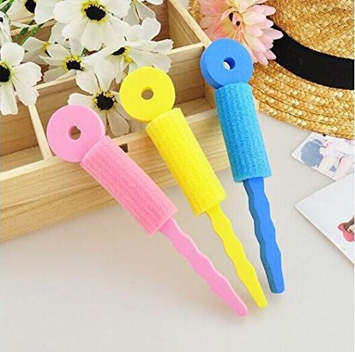 3 Pieces Hair Care Magic Sponge Soft Twist Hair Curler Hair Styling Hair Roll Rollers Leverage DIY Tools for Women - Curler roller set - Hair curler roller - Hair curler sponge