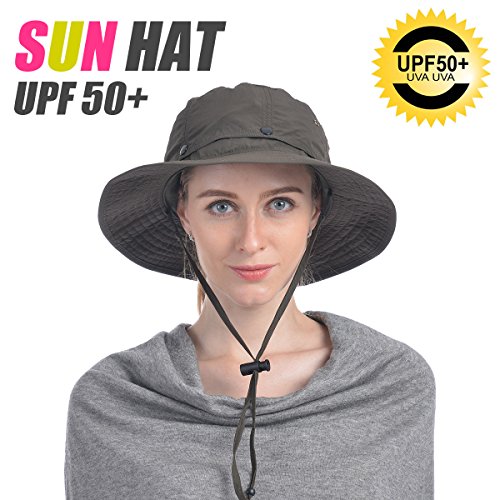 Image of USHAKE Head Net Hat, Safari Hat Sun Hat Bucket Hat with Hidden Net Mesh