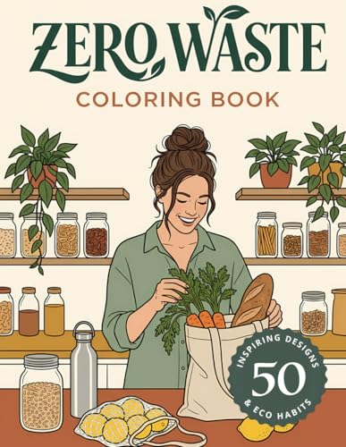 Zero Waste Coloring Book: 50 Inspiring Designs and Eco Habits: A Creative Guide of Sustainable Activities for a Mindful, Plastic-Free Lifestyle image 2
