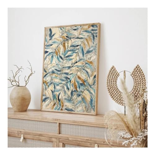 Impressions sur toile vintage de feuilles pour embellir une allée ou un salon chaleureux