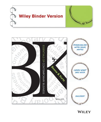 Essentials of Contemporary Business, Binder Ready Version + WileyPLUS Registration Card (Wiley Plus Products)