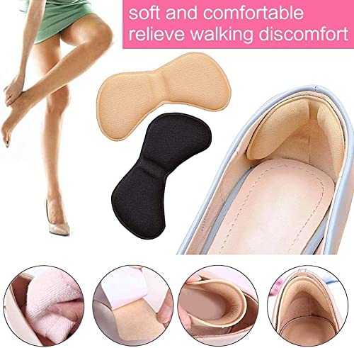 Image of Heel Pads Snugs for Shoe & Height Increase Insoles Shoe Insoles, Self-Adhesive Heel Grips Liner Cushion Inserts for Loose Shoes, Heel Pad for Heel Pain Men Women (Heel Liner)