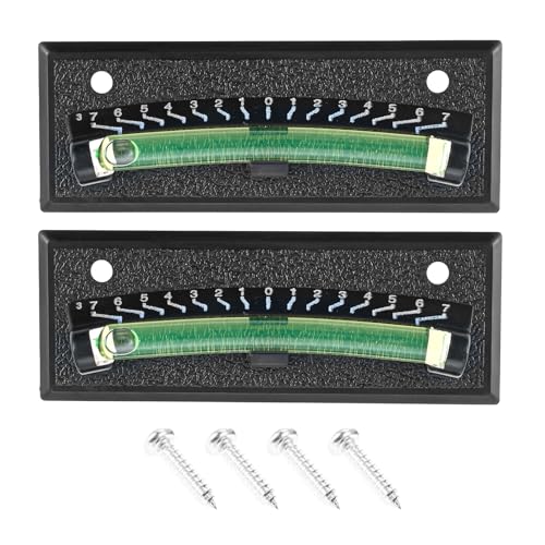 Image of 2PCS RV Graduated Bubble Level, Stick On Leveling System for Camper, Trailer, Motorhome & Caravan, High Visibility RV Bubble Level with Adhesive Mount