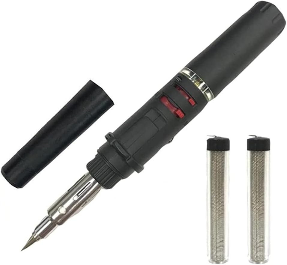 All Splendid 3 in 1 Gas Soldering Iron + 2 Solders, Gas Soldering Iron, Welding Torch, Hot Blower (Gas not included))