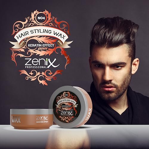 Zenix Hair Styling Wax KERATIN EFFECT Aqua Wax 150 ml || Hair Gel Wax || Edge Control for Men & Women || Long Lasting Hair Wax || Hair Shaper Wax (ORANGE) - Image 4