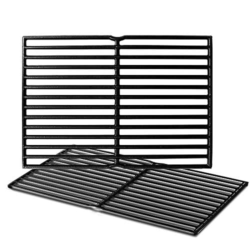 7522 Cast Iron Cooking Grates (15" x 11.25") for Weber Old Spirit 200 Series Spirit E/S 200 & 210 with Side Control Panel Spirit 500 Genesis Silver A Grill Grids Replacement Parts for Weber 7521, 7523