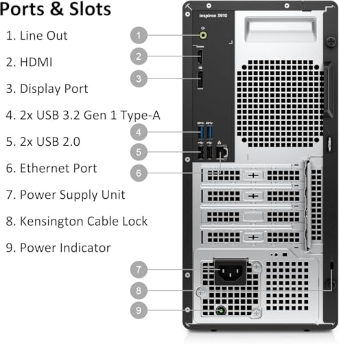 Image of Dell Inspiron Business Desktop | Intel Core i7-12700 Processor (12 cores, 4.9 GHz)| 32GB RAM & 2TB PCIe SSD & 1TB HDD|HDMI, USB-C, Wi-Fi 6, Bluetooth, RJ-45| Keyboard & Mouse Included| Windows 11 Pro