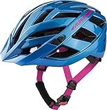 ALPINA Unisex - Erwachsene, PANOMA 2.0 Fahrradhelm, true blue-pink gloss, 52-57 cm