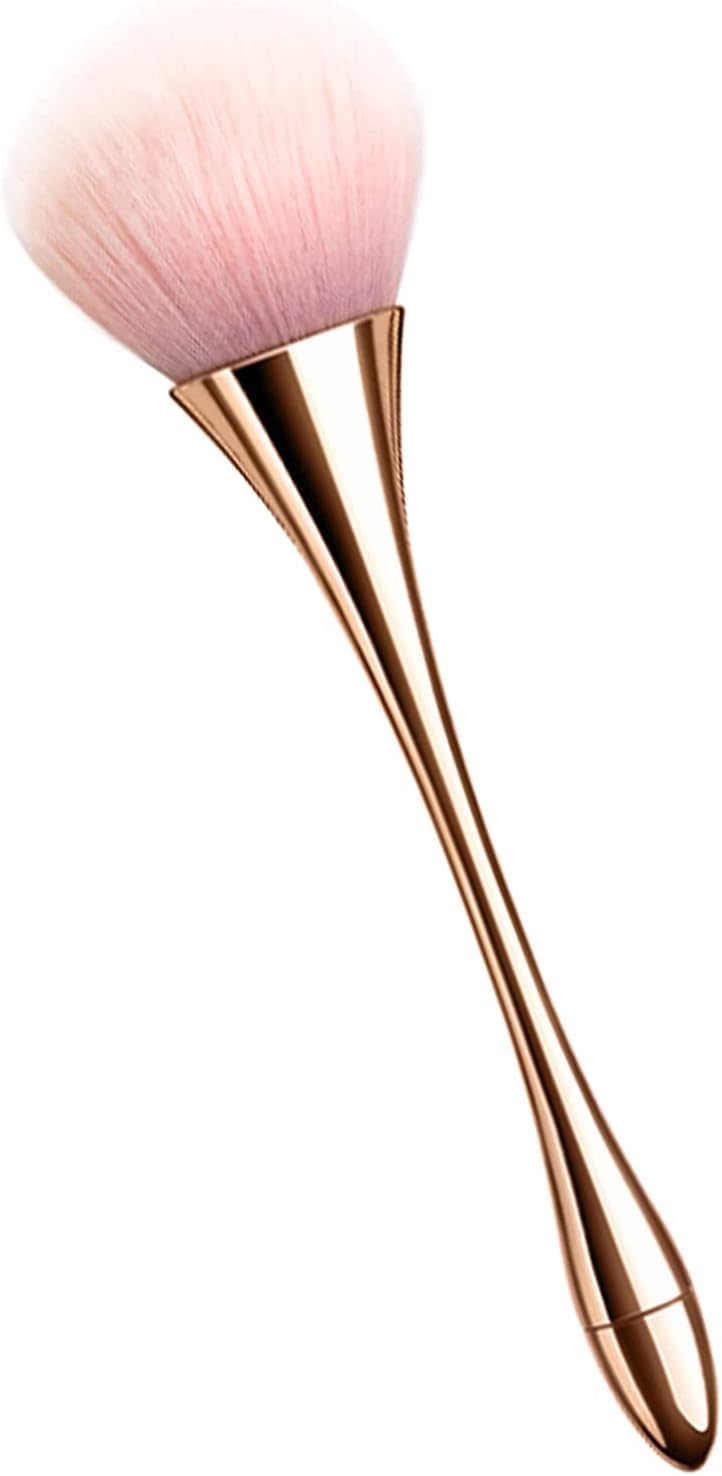 Professional Powder Makeup Brush – Ultra-Soft Bluffer Brush Synthetic Bristles for Foundation, Blush, Cream - Oval Foundation Brush for All Skin Types Soft Bristles Nail Brush Cosmetic Applicator Brush-image-7