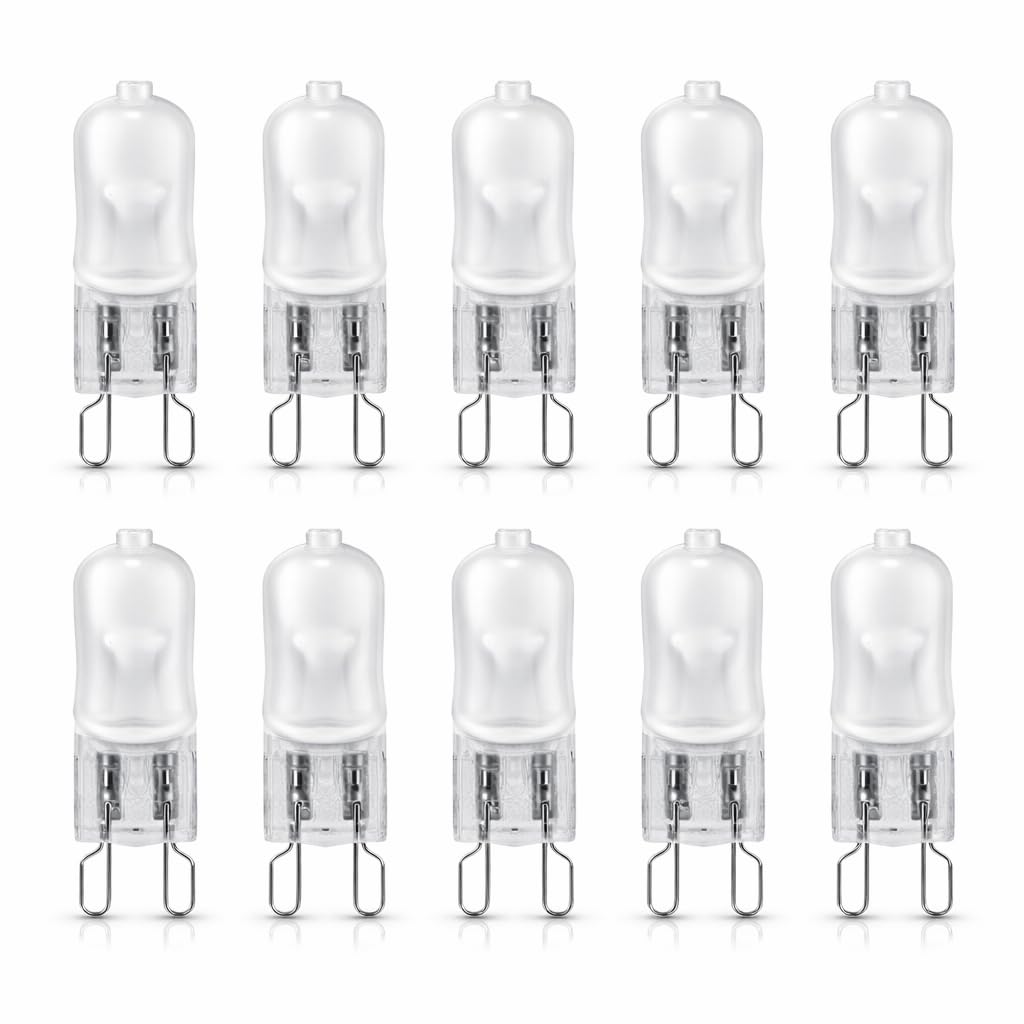 Hawpasy 10PCS G9 LED Bulb,2.5W to 20W,3000K Warm White Halogen Energy Saving Light Bulbs Non Dimmable Capsule Bulb AC 220-240V Long Life LED Bulbs Warm White Eco Friendly Lighting