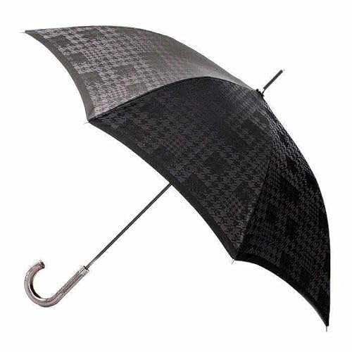 槙田商店[紳士長傘]monotone 千鳥チェック[晴雨兼用]