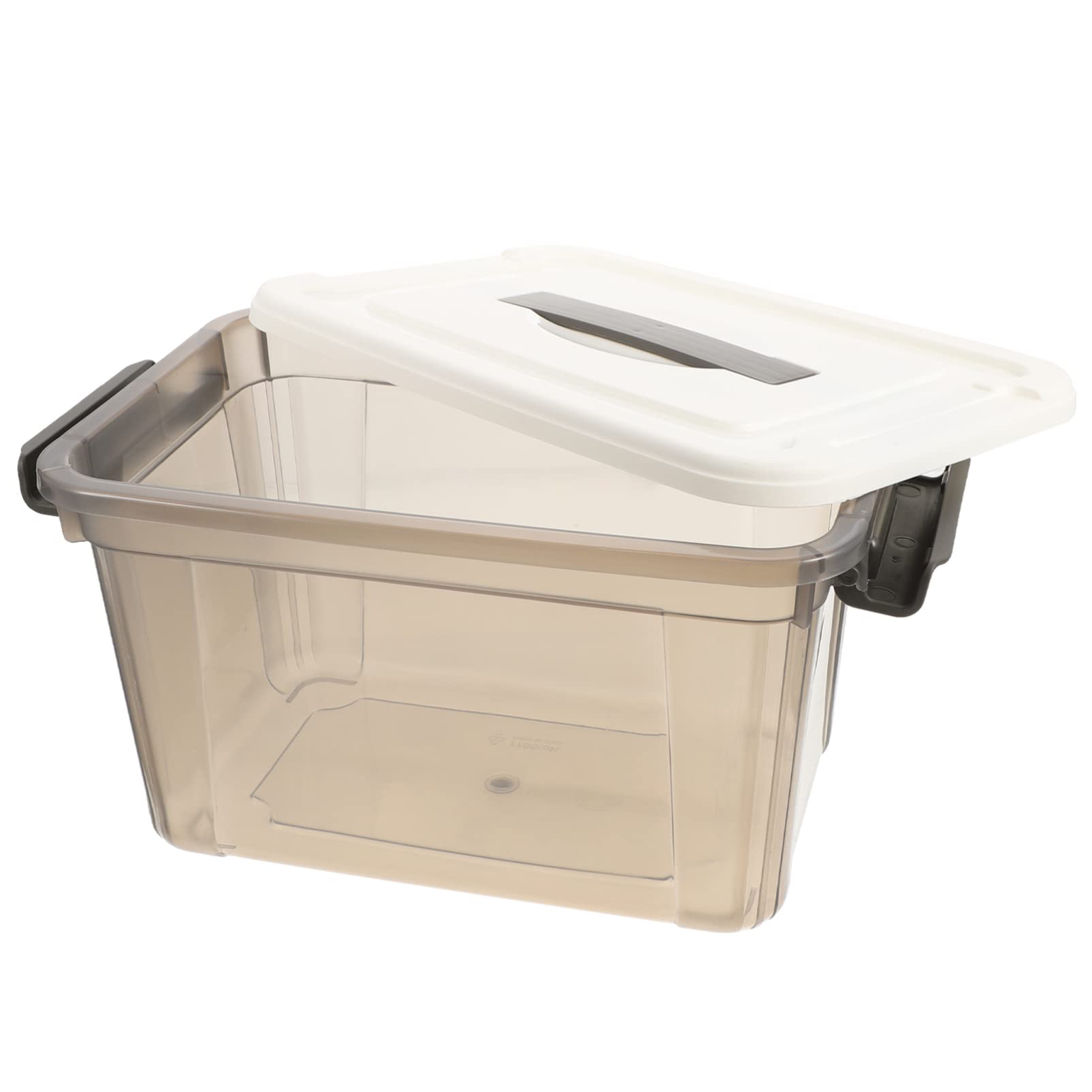 Buy Alipis Plastic Storage Bin Tote Organizing Container with Lid Clear