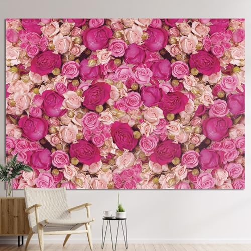 Fondo Fotográfico Rosas Rosadas 7x5 FT para Fotografía miniatura 2