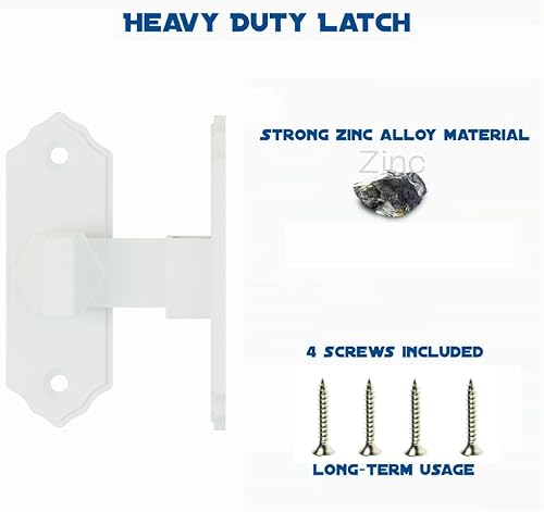 Miniatura 3 de Cerradura de puerta de granero  Cerradura de puerta de bebé de 90 grados para mascotas  Cerradura de puerta de seguridad para el hogar para baño,
