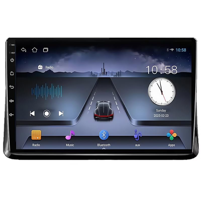 Car Stereo Android 15 para Toyota Noah 80 y Voxy con pantalla táctil de 9 pulgadas y GPS