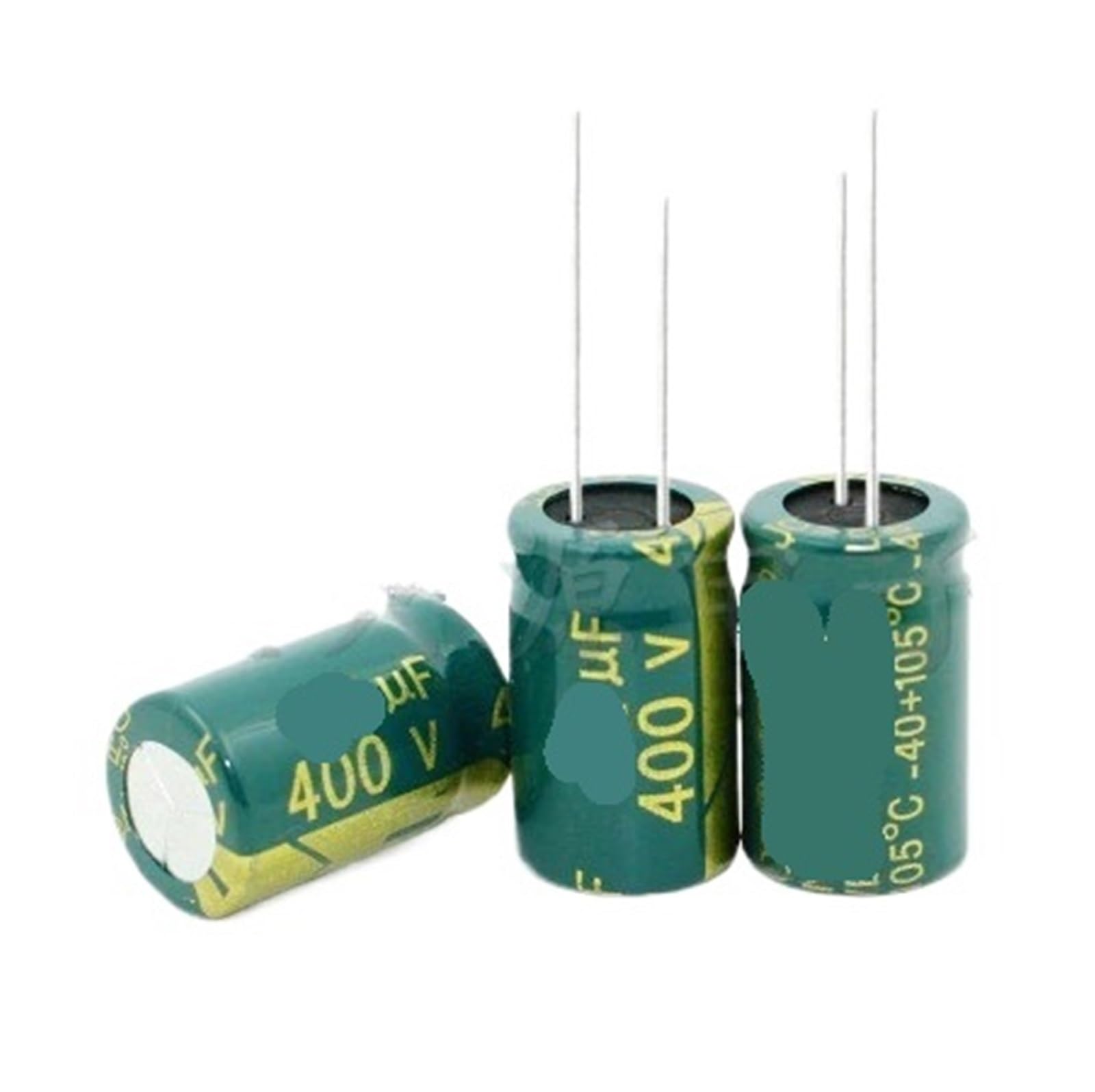 Condensadores electrolíticos 22uF 400V de 13x20mm para reparación electrónica de placas