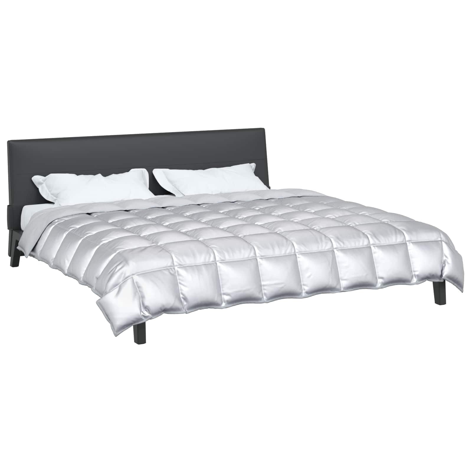Generico Duvet Invernale Argento 200 x 240 cm Satin e Micropile,Biancheria,Lenzuola e Coperte,Trapunte e piumini-42025864