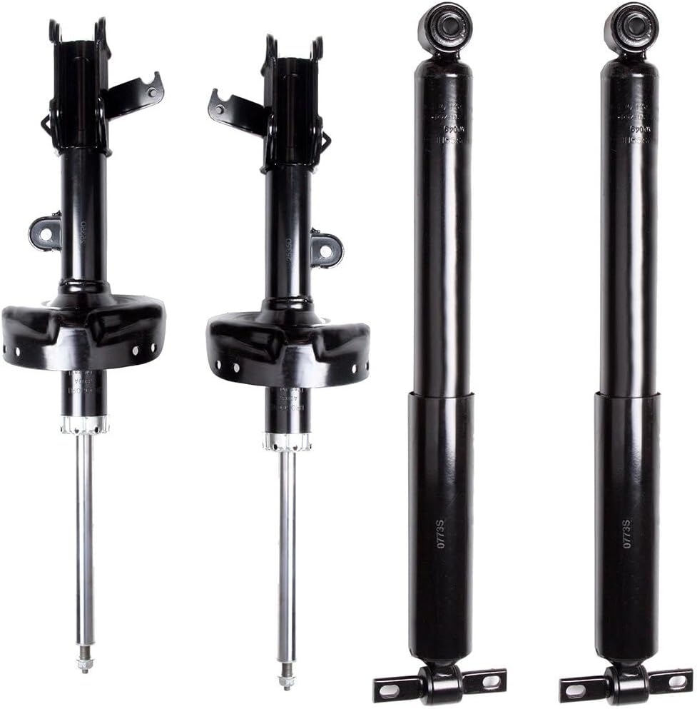 4pcs AMCCM Front Rear Shock & Strut Fits for Honda Odyssey 2008 2009 2010 Replace Shock Absorber 339263 339264 349105 72541 72542 37316