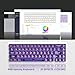 dagaladoo M68 HE V2 60% Wired Gaming Magnetic Keyboard with Adjustable Actuation,Hall Effect Gaming Keyboard Rapid Trigger,RGB HotSwap Custom Mechanical Keyboard,Purple Jelly keycaps trasparent