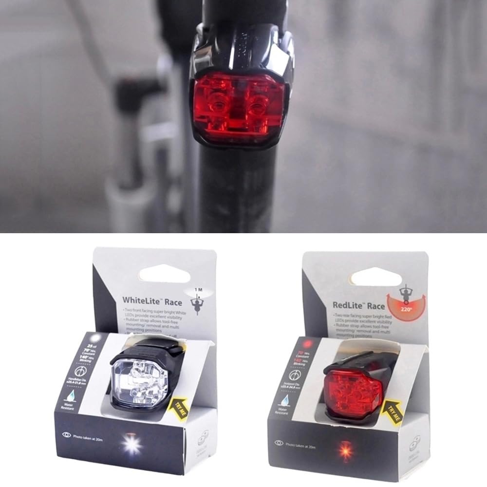 Bicicletta Anteriore Luce Ciclismo Handlbar Mount Lampada Bici da Strada Posteriore Luce di Sicurezza Torcia Elettrica