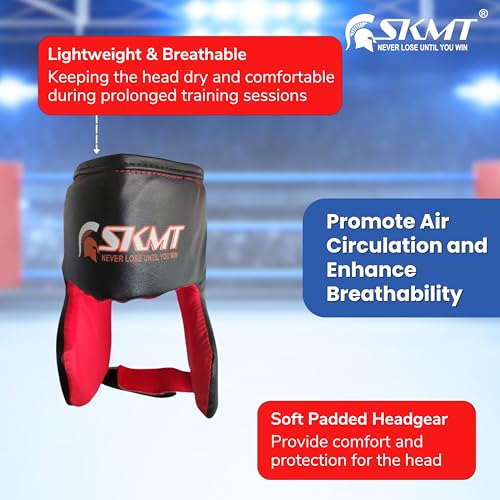 Image of SKMT NEVER LOSE UNTIL YOU WIN Kids Boxing Set - Kids Boxing Kit (2-8 Years) (Blue /Red)