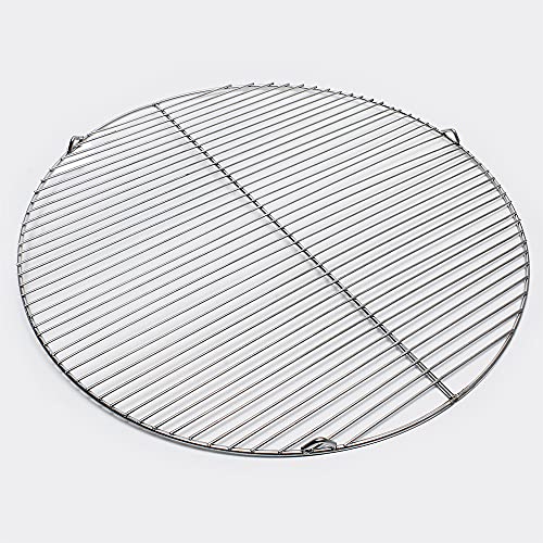 Wiltec Rejilla Grill Parrilla Redonda Acero Inoxidable 64,5 Cm Asado Barbacoa Fuego Brasas Gas Leña Carbón