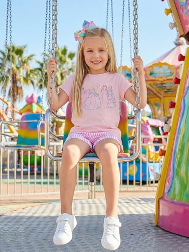 Image of Magical Girl Shirt Cute Snacks Graphic Tee Toddler Kids Girls Holiday Short Sleeve Outfits Tops 3-10 Years