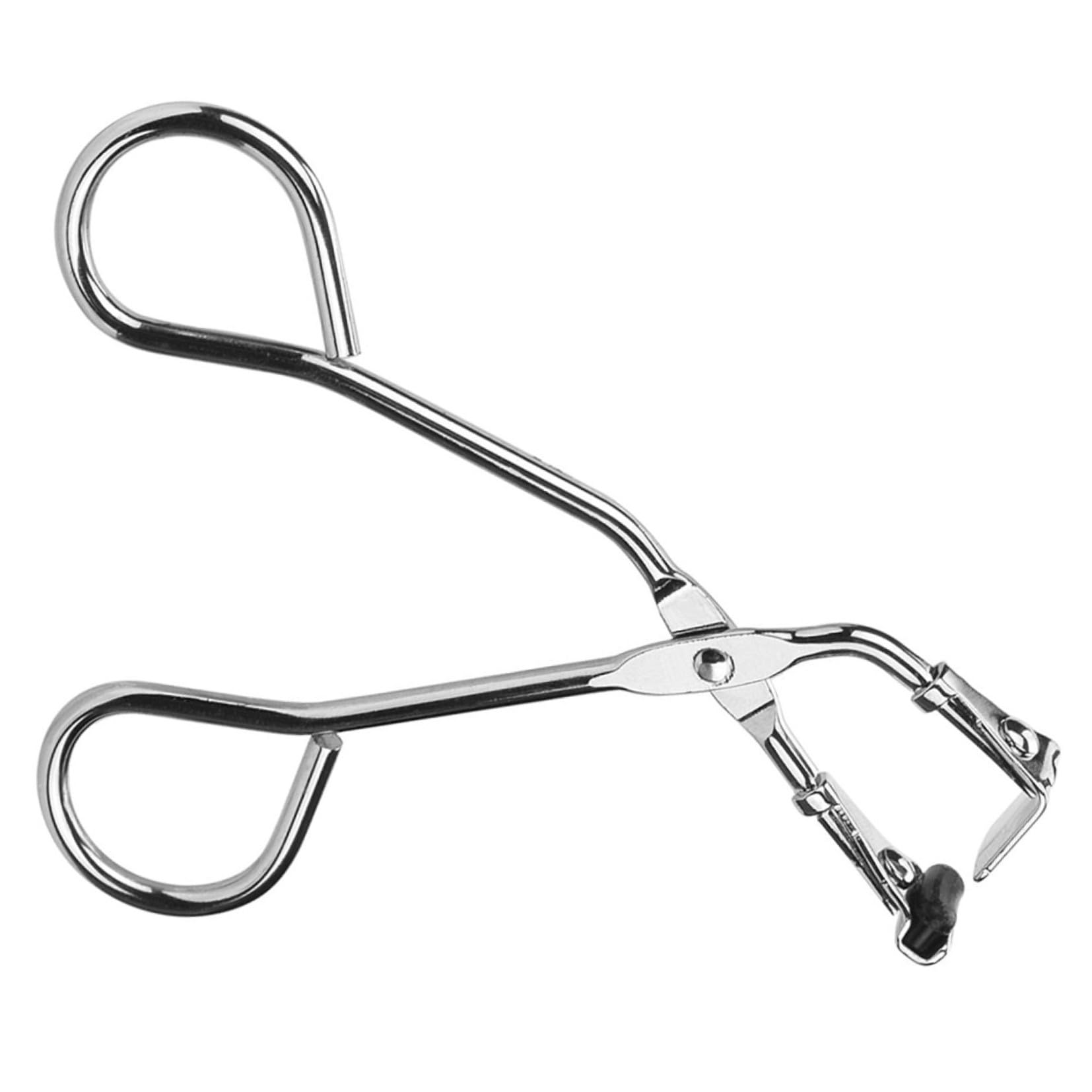 Piegaciglia Leggero e Pratico Portatile Argento in Acciaio Inossidabile per Ciglia Curve e Voluminose per Trucco Quotidiano