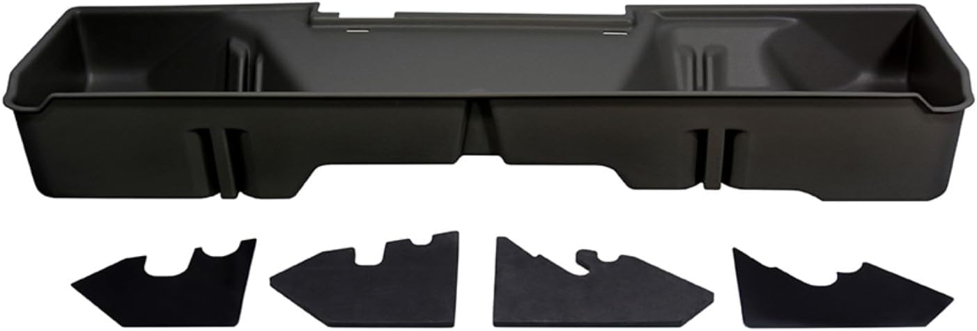 DU-HA DuHa 10001 Under Seat Storage fits 1999-2007 Chevy Silverado/GMC Sierra 1500 2500 3500 Extended Cab Classic |Dark Grey Heavy-Duty Back Seat Organizer | Includes Dividers