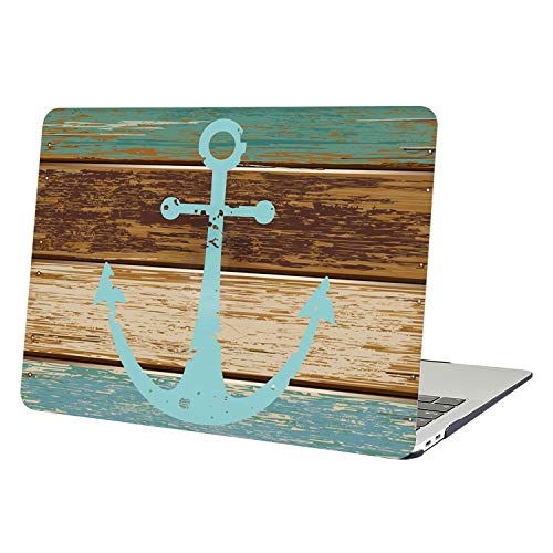 AUSMIX MacBook Air 13 Inch Case, Creative Stylish Bohemia Folk Customs Design Cover Hard Plastic Rubberized PC Shell for MacBook Air 13.3 Inch (Models: A1369/A1466) - Anchor