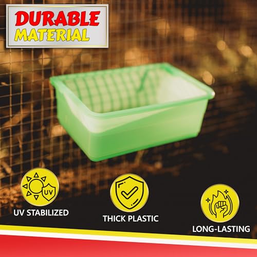 Chicken Cage Cup, 27oz - for Water, Treat, Feed and More - Small Feeder and Waterer Dish for Duck, Baby Chick, Pigeon, Quail, Gamefoul, Parakeet - Poultry Accessories for Bird Cages - Image 4