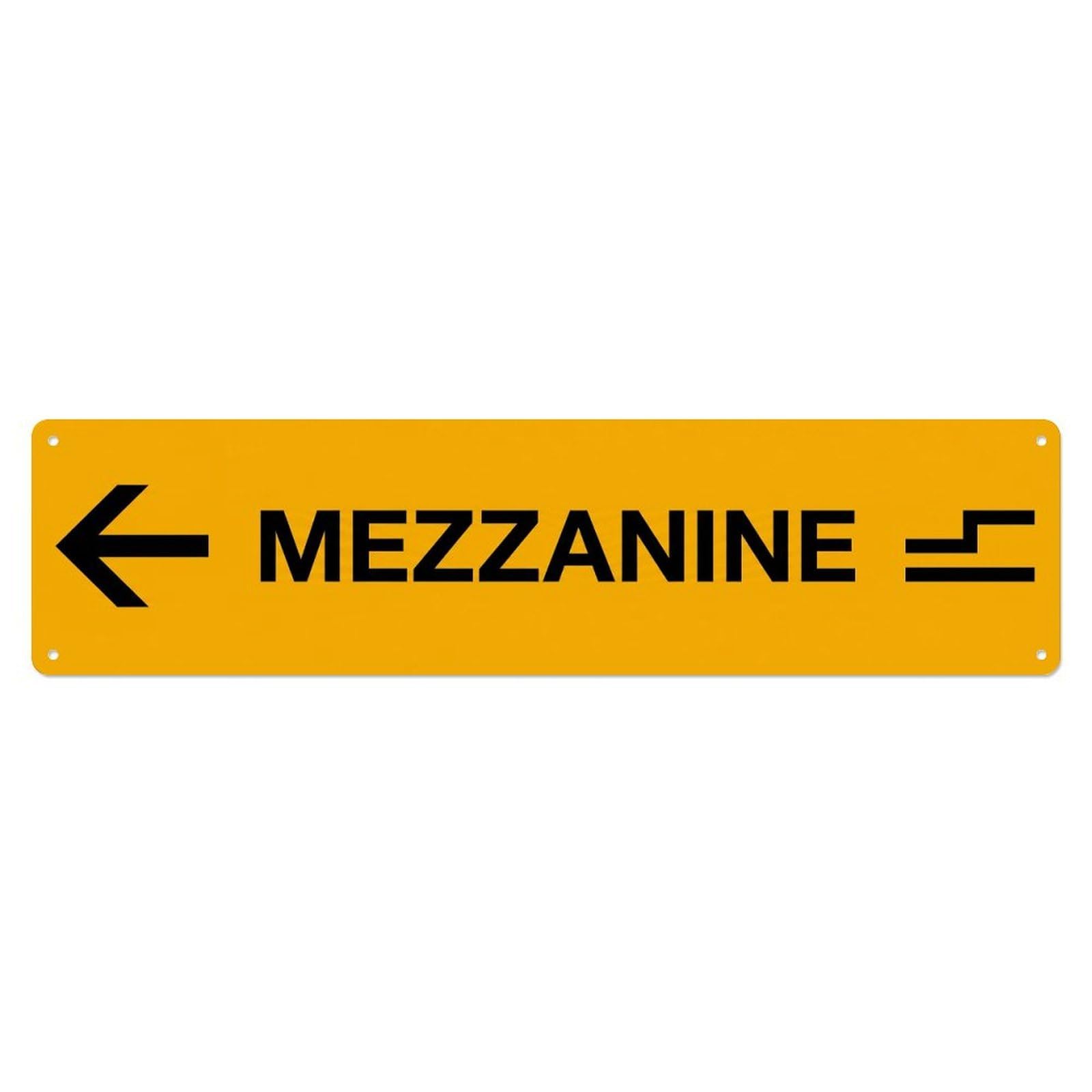 Okahys 4X16inch(10X40cm) Mezzanine Left Arrow Pointer Metal Tin Sign