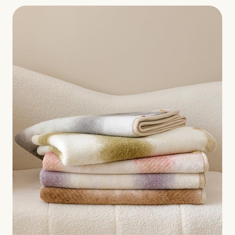 Poncho De Mujer Poncho Chal A Cuadros Multiusos Para Mujer Manta De Vellón Para Usar Capa De Lana De Franela A Cuadros Con Degradado A La Moda Capa De Cachemira Sintética Ultra Suave Pa