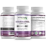 Nutritional Peak - Resveratrol Complex - 600mg 60pcs 30day Supply - Made in The USA - NO Filler or...